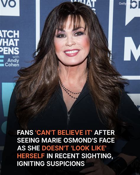 ‘Wow, What Happened’: Marie Osmond, 64, Sparks Heated